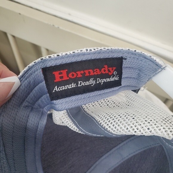 Hornady Blue & White Established Mesh Cap - Picture 9 of 9